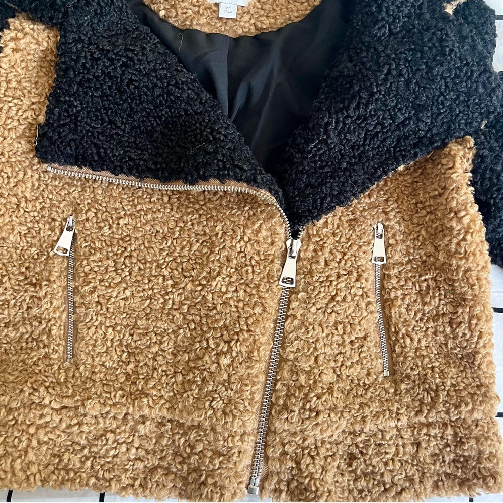 Nine West Teddy Motorcycle Coat - Picture 6 of 8